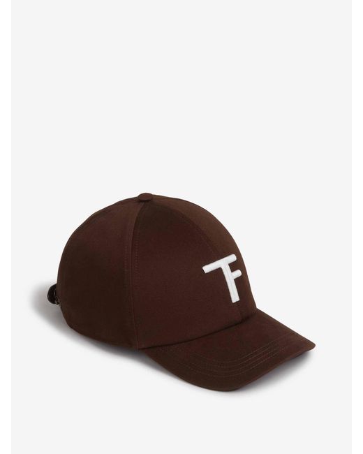 Tom Ford Brown Logo Cap for men
