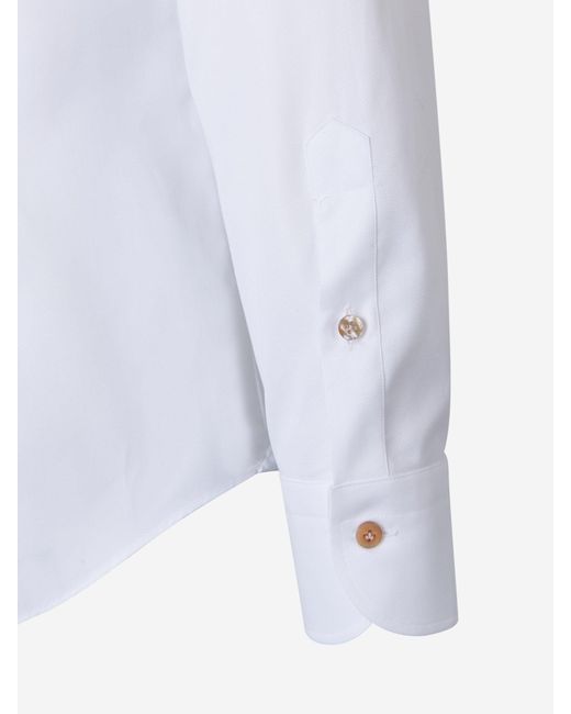 Santa Eulalia White Royal Oxford Shirt for men