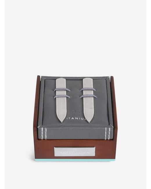 Tateossian White Shirt Collar Blades for men