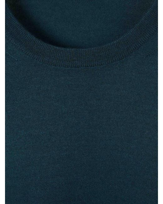 Maglione Cashmere E Seta di Santa Eulalia in Blue da Uomo