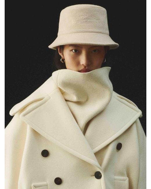 Jacquemus Natural Fisherman Hat Wool