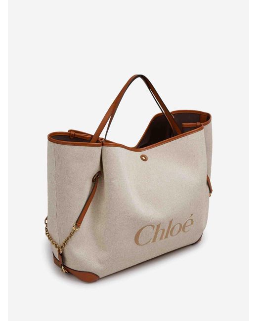 Chloé Natural Clover Maxi-Tasche