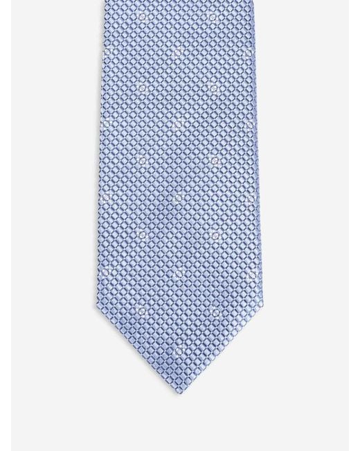 Brioni Blue Textured Silk Tie for men
