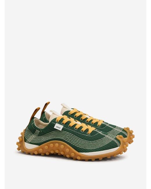 AMI Green Bottle Cumin Running Sneakers for men