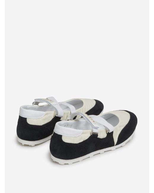 Marni White Flat Ballet Flats