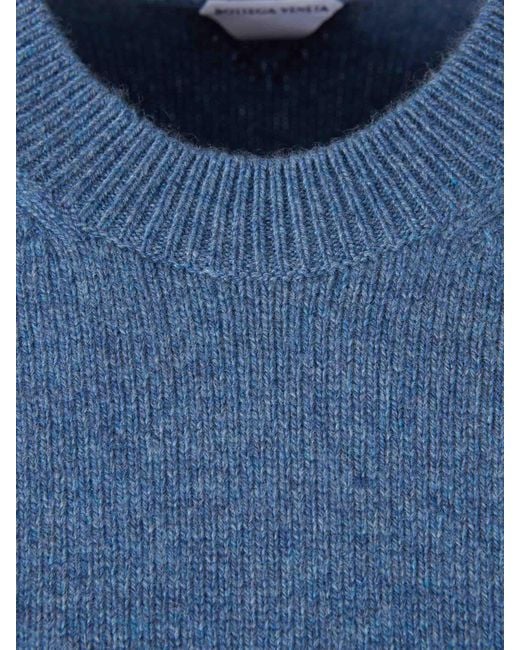 Bottega Veneta Blue Crew Neck Sweater