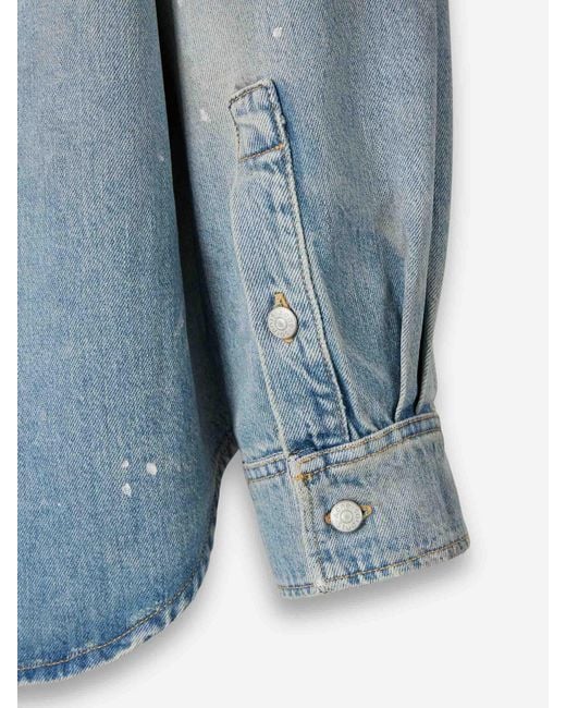 Acne Blue Denim Overshirt for men