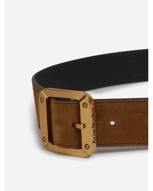 Acne Brown Cinturón Suede