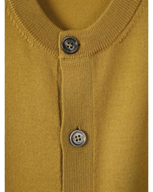 AMI Yellow Ami De Coeur Wool Cardigan