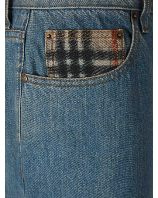 Burberry Blue Straight Jeans for men