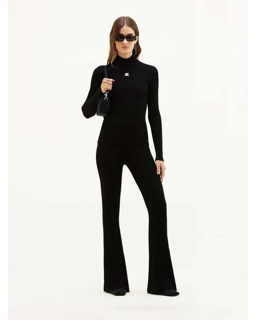 Courreges Black Turtleneck Sweater