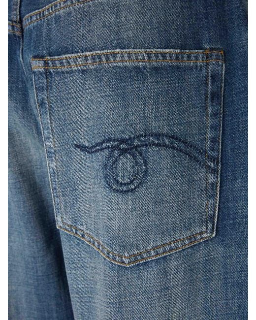 R13 Blue D'Arcy Wide Leg Jeans