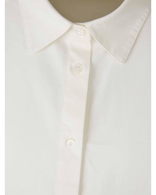 The Row White Plain Shirt Luka