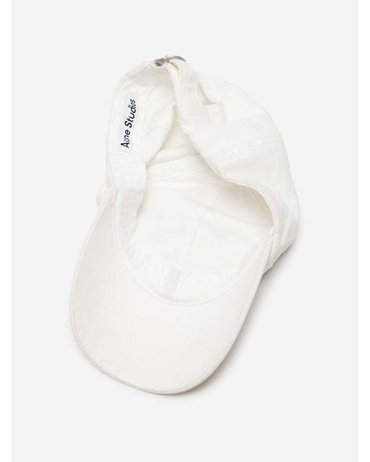Acne White Logo Cap for men
