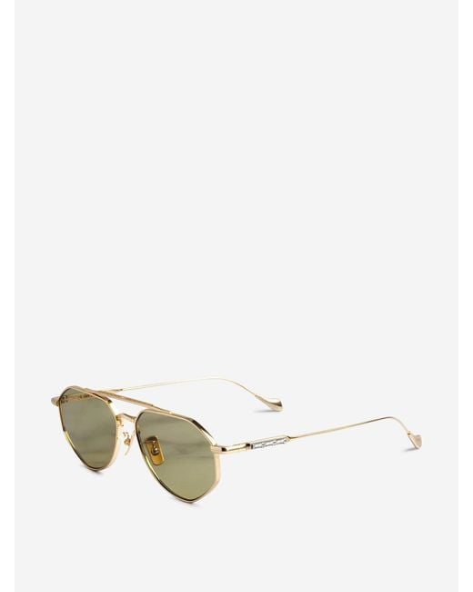 Cutler & Gross Natural Aviator Sunglasses for men