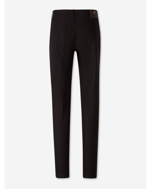 Marco Pescarolo Black Cashmere Straight Leg Trousers for men