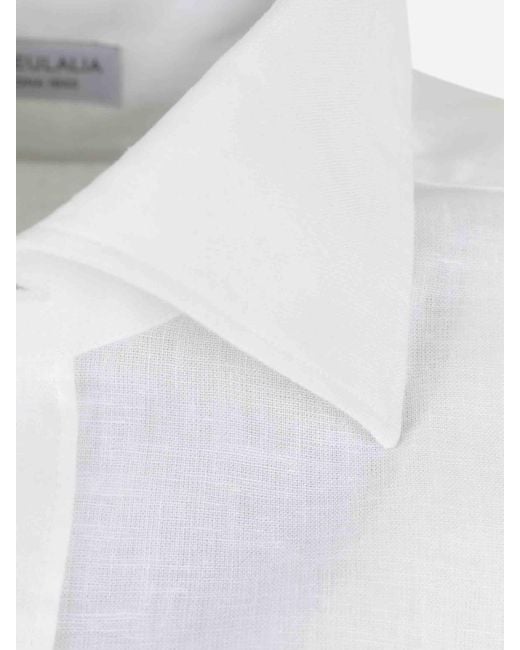 Santa Eulalia White Plain Shirt for men