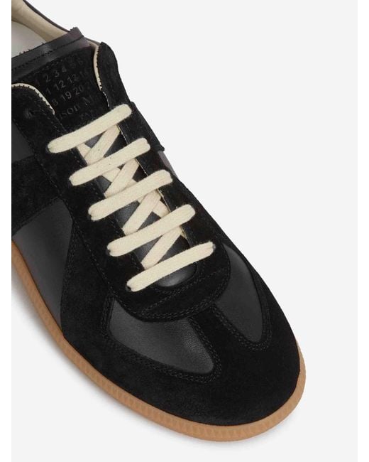 Maison Margiela Black Replica Sneakers for men