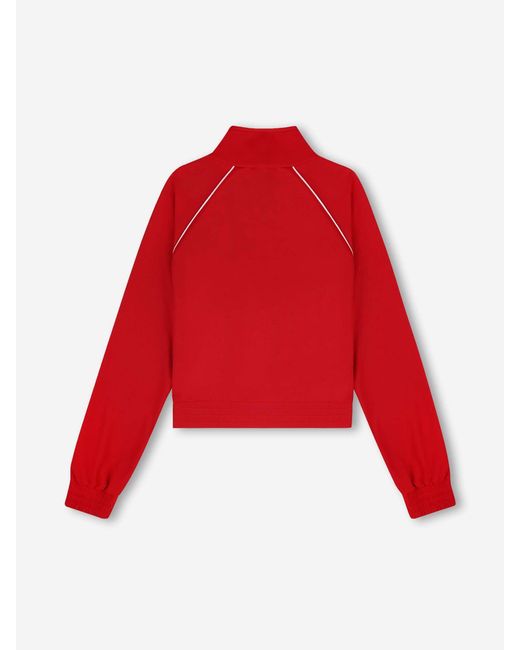 Sporty & Rich Red Logo Technical Jacket