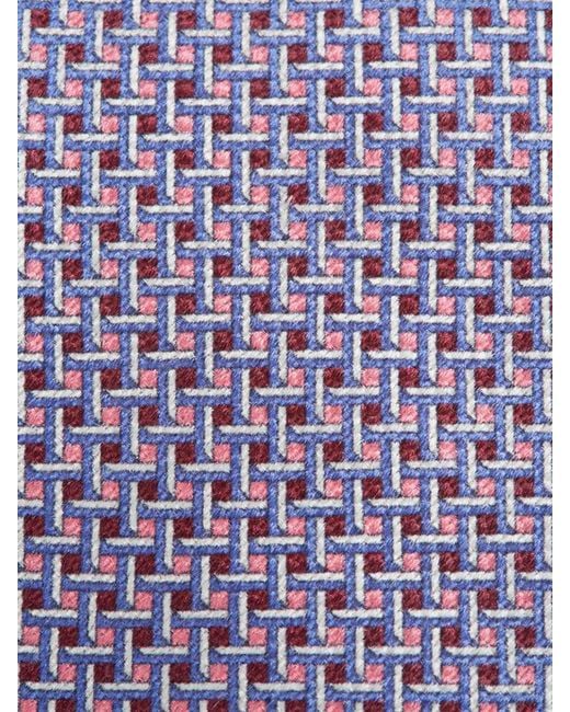 Brioni Purple Textured Tie for men