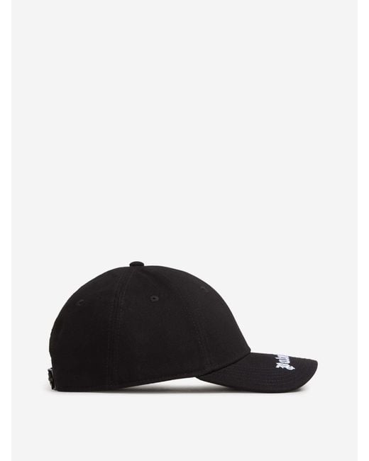 Gorra Algodón Logo Palm Angels de hombre de color Black