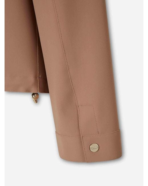 Herno Brown Technical Jacket With Zipper
