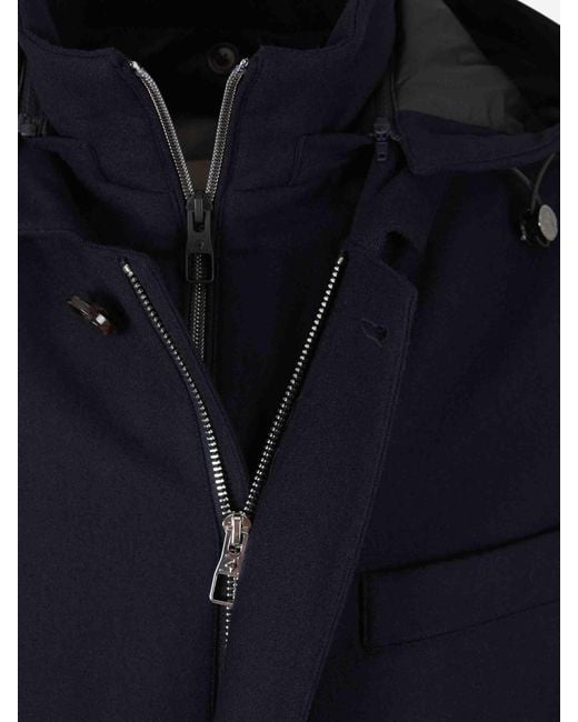 Montecore Blue Long Padded Coat for men