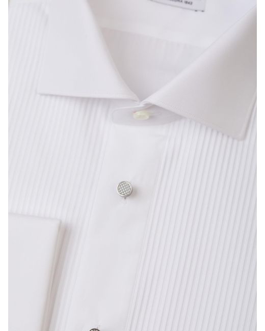Santa Eulalia White Tuxedo Shirt for men