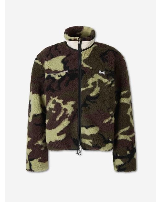 Rhude Black Logo Fleece Jacket for men