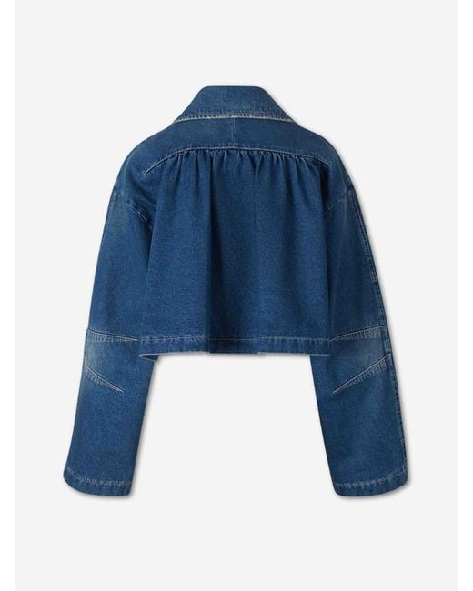 Dries Van Noten Blue Cotton Denim Jacket