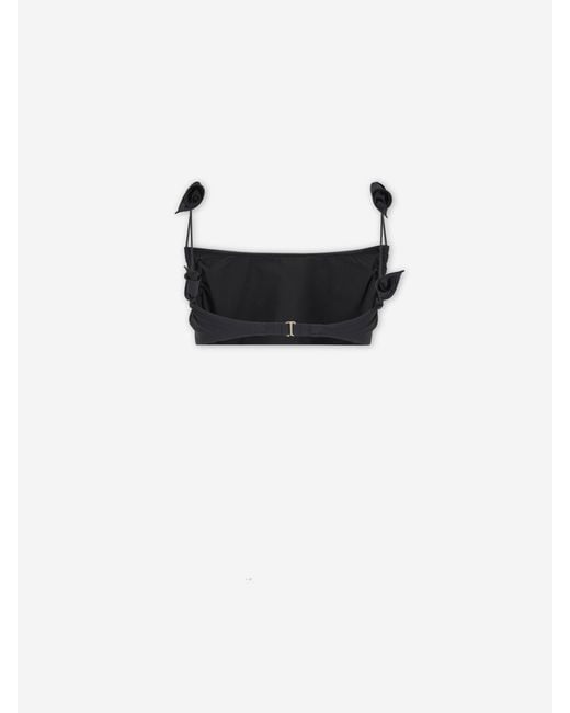 Cult Gaia Black Maeva Bikini Top
