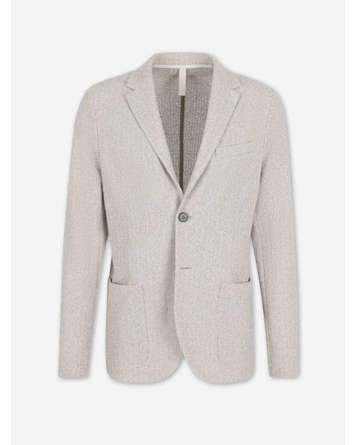 Harris Wharf London White Blazer Straight Cotton for men