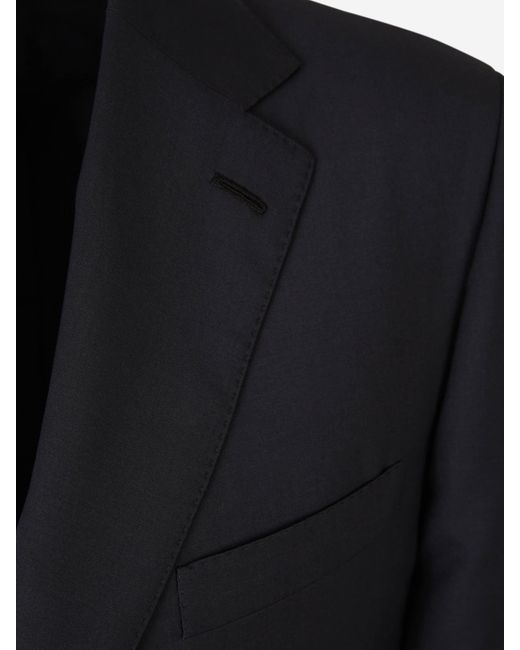 Brioni Blue Wool And Mohair Suit for men