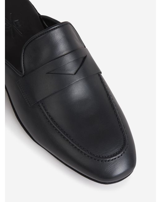 Santa Eulalia White Leather Slippers for men