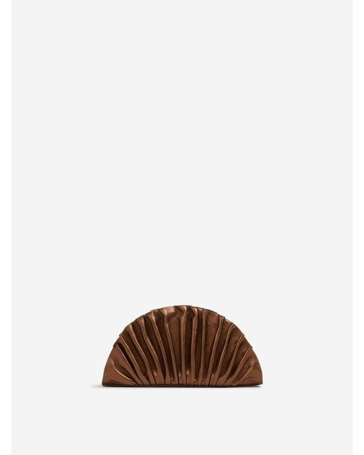 Cult Gaia Brown Nala Mini Clutch