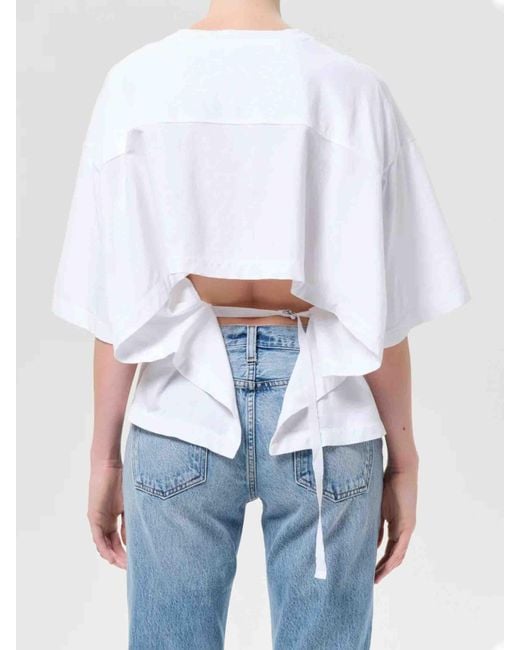 Agolde White Theo T-Shirt