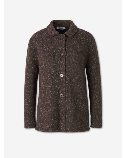 ELY ELY Black Candice Wool Cardigan