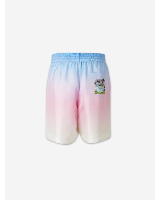 Casablanca Pink Volcano Gradient Bermuda Shorts for men