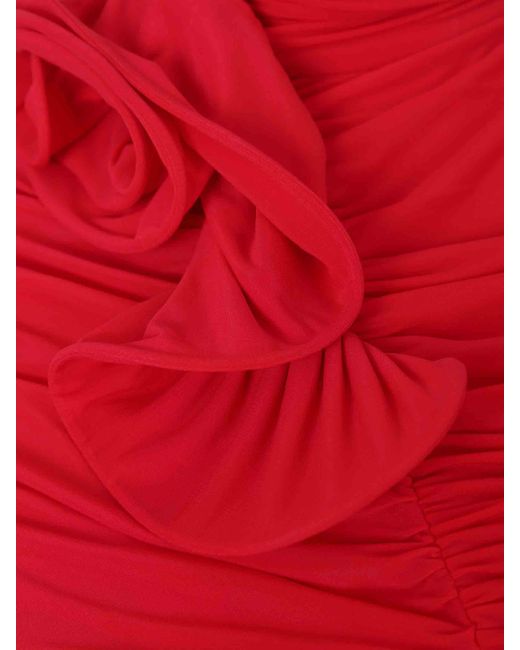 Abito Midi Drappeggiato di Magda Butrym in Red