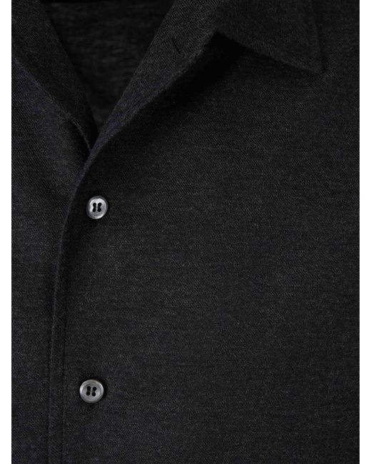 Brioni Blue Plain Marcellino Shirt for men