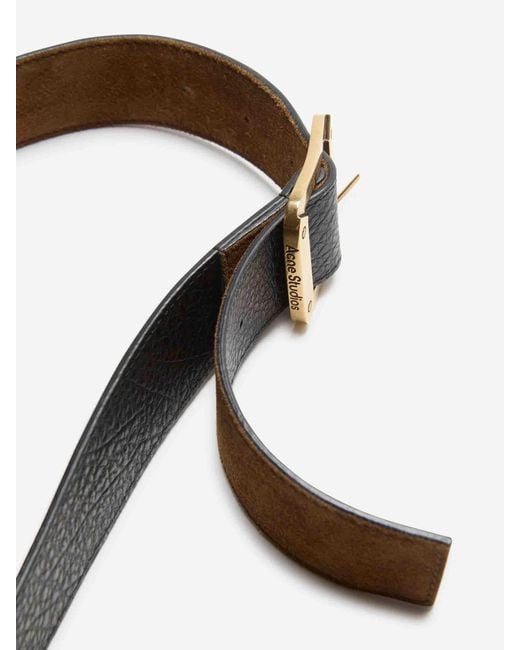 Acne Brown Cinturón Suede