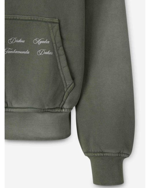 Rhude Gray Logo Hoodie for men