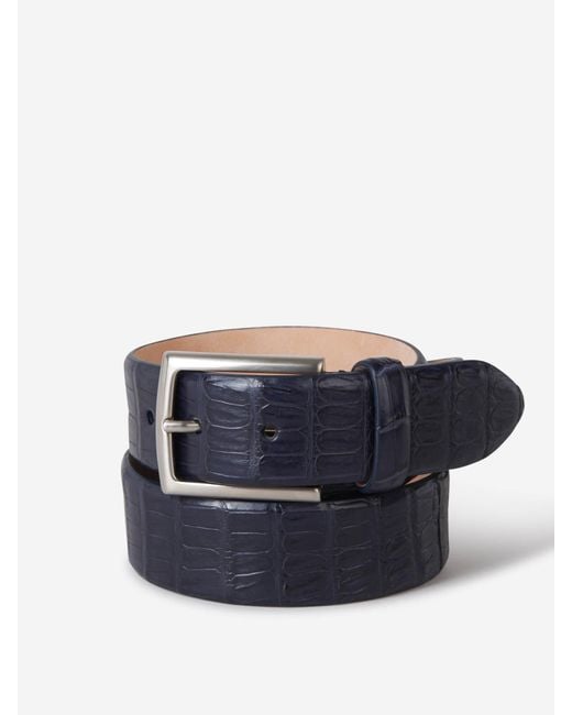 Santa Eulalia Blue Croco Belt for men