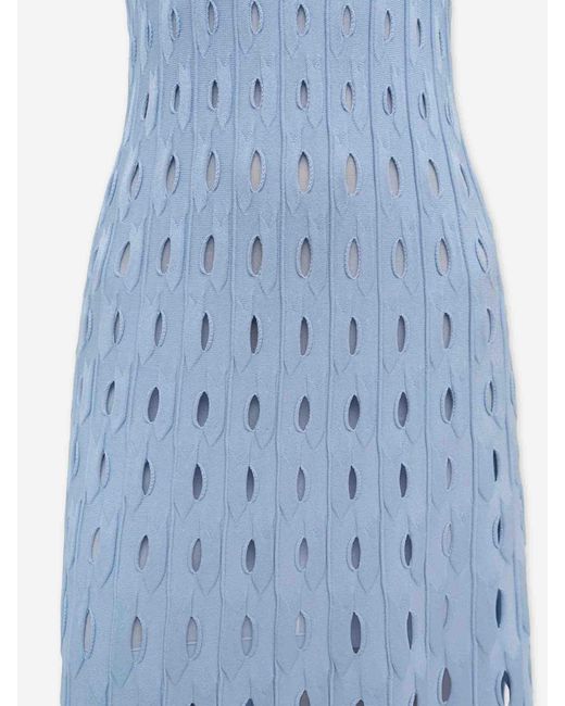 Jonathan Simkhai Blue Christina Knit Dress