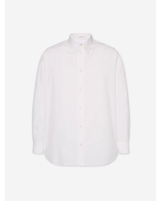 The Row White Tomek Plain Shirt for men