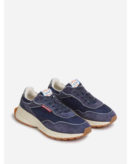 DSquared² Blue Sprinter Shoes for men