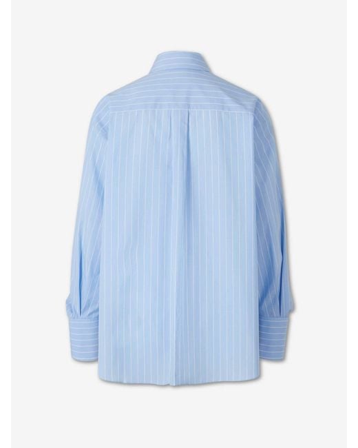 Dorothee Schumacher Blue Striped Shirt