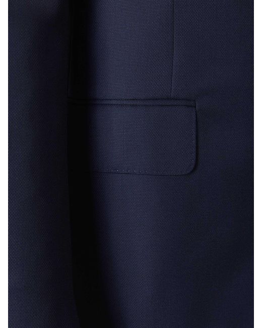 Canali Blue Wool Blazer