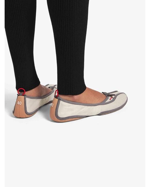 Balenciaga Natural Sporty Style Ballet Flats