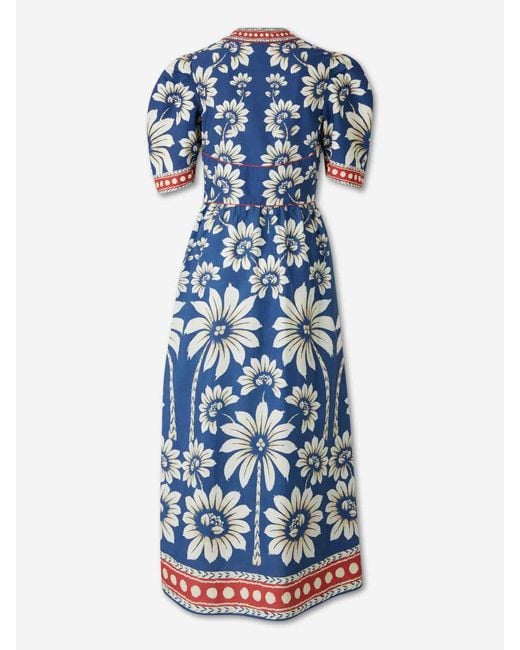 Farm Rio Blue Luna Maxi Dress